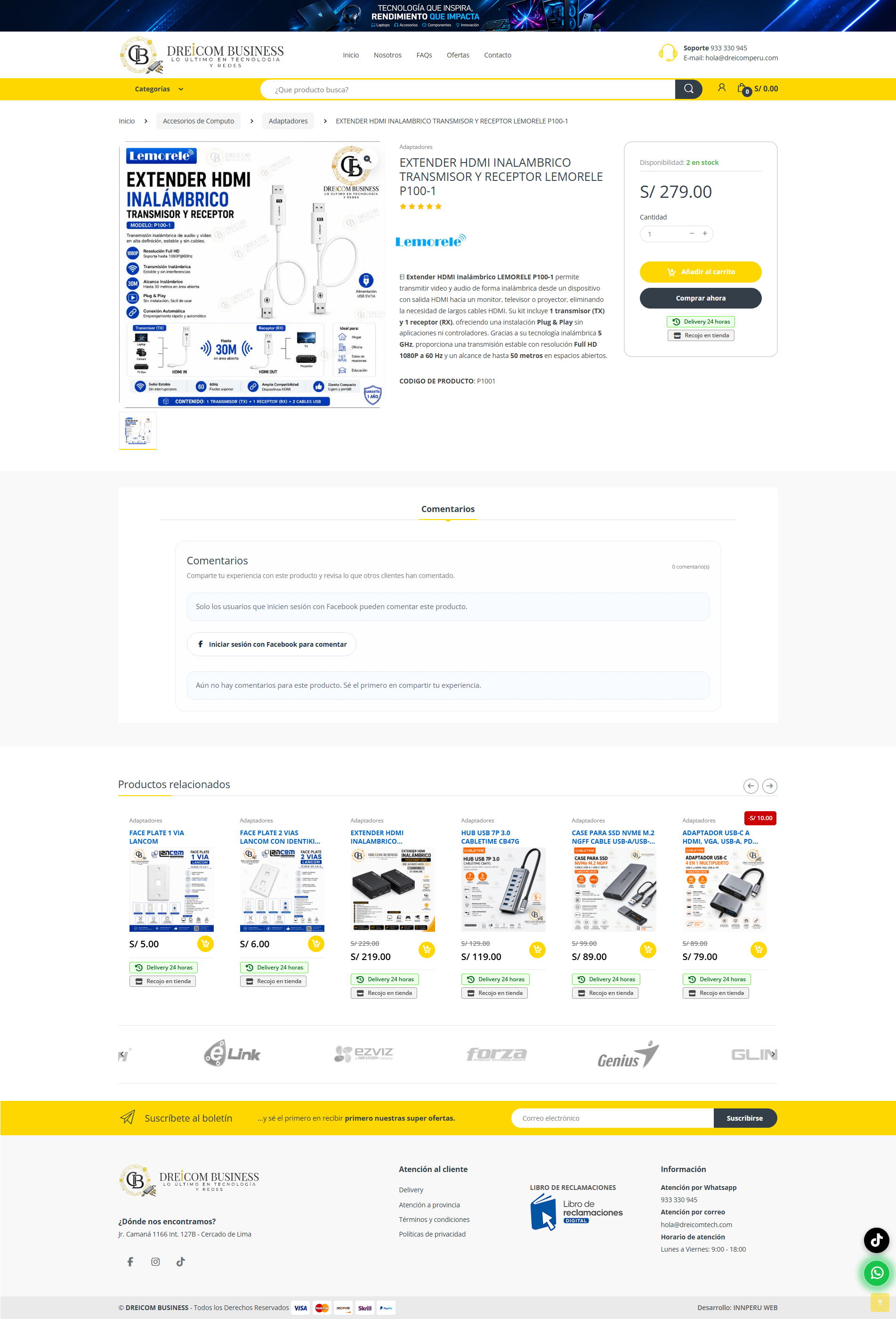 Detalle de producto de Dreicom Business