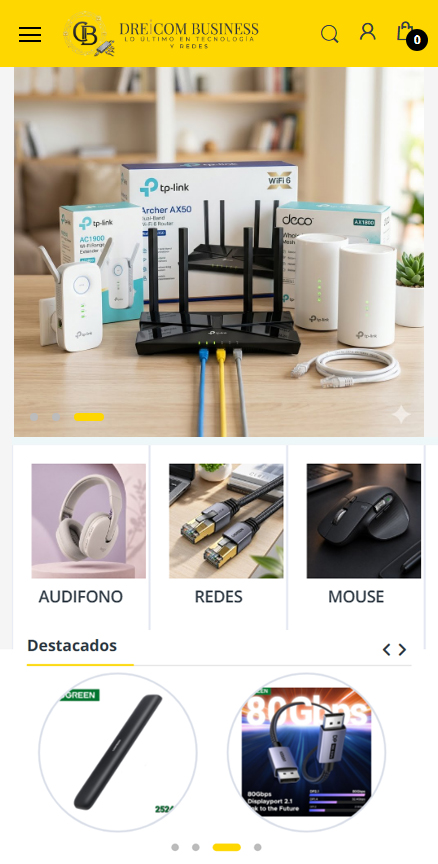 Experiencia responsive de Dreicom Business
