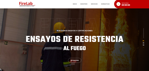 Empresa: Firelab

Rubro: Servicios integrales de pruebas de incendio

Proyecto: Desarrollo informativo + Hosting y Dominio

Lugar: Puente Piedra - Perú