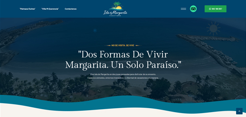 Empresa: Isla Margarita Vacations

Rubro: Alquiler de Viviendas

Proyecto: Desarrollo informativo + Hosting y Dominio

Lugar: Isla Margarita - Venezuela