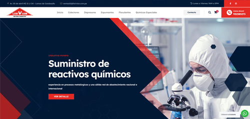 Empresa: Lixivian

Rubro: Suministro y desarrollo de reactivos químicos

Proyecto: Cotizador online

Lugar: Carabayllo