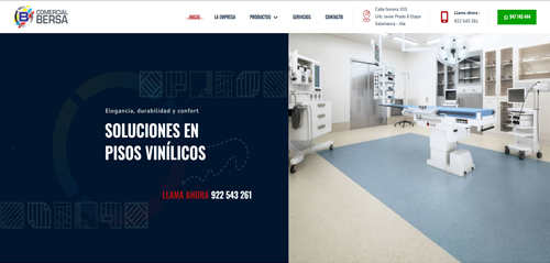 Empresa: Pisos Bersa

Rubro: Venta e Instalación de Pisos Vinílicos

Proyecto: Renovación de sitio Web + Hosting y Dominio

Lugar: Lima - Perú