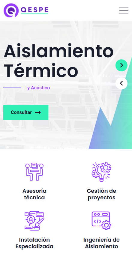 Diseño responsive de QESPE